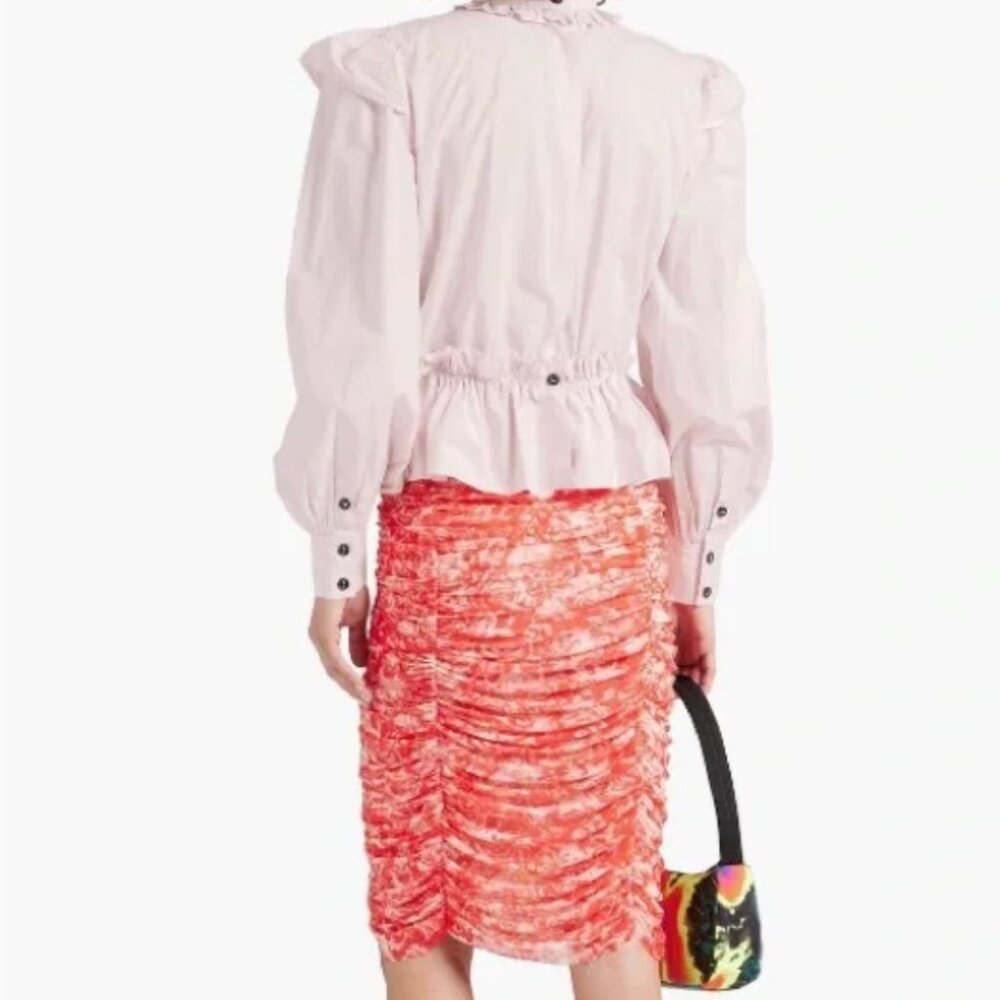 Ganni Pink Ruffled Blouse - Picture 13 of 13